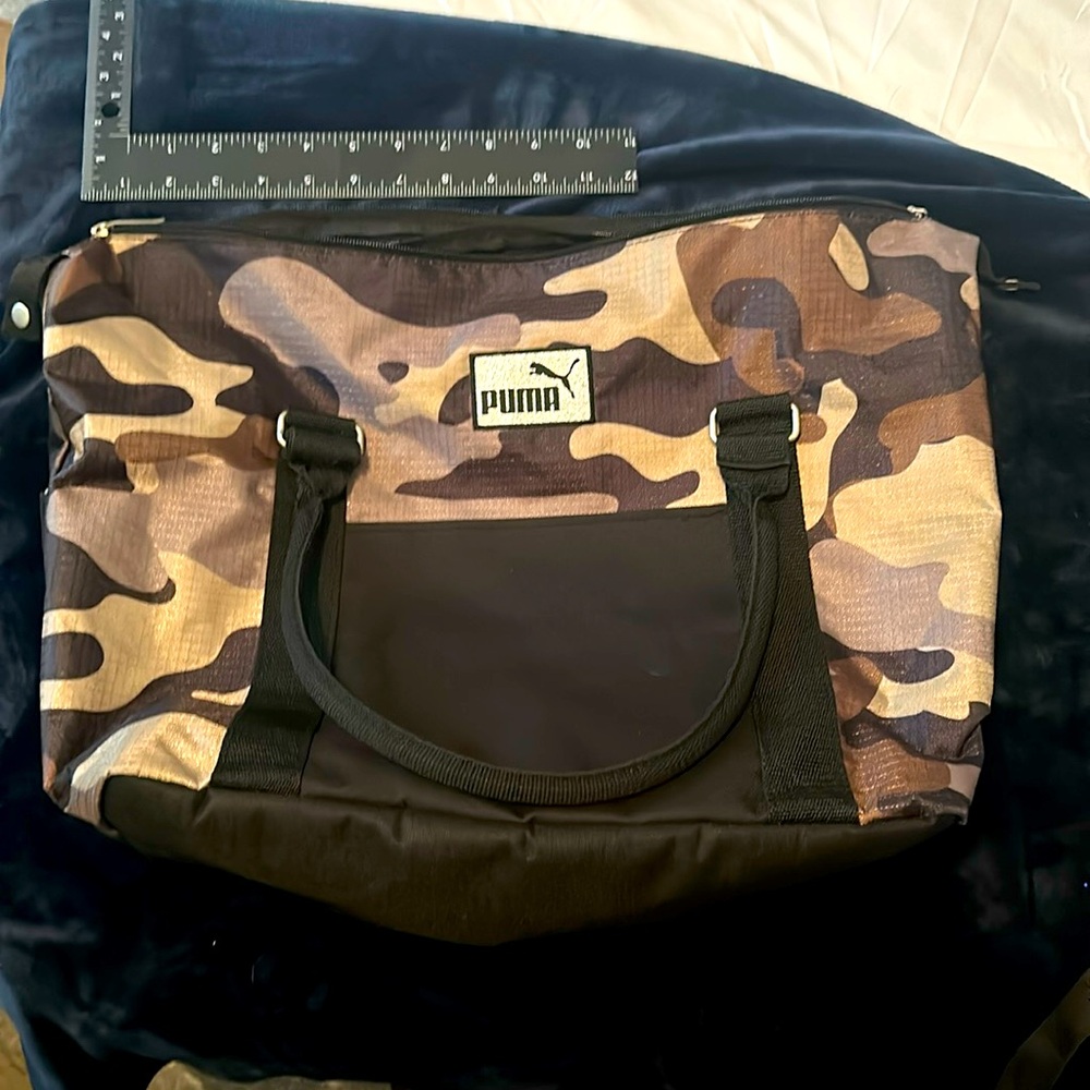 Puma camo tote bag